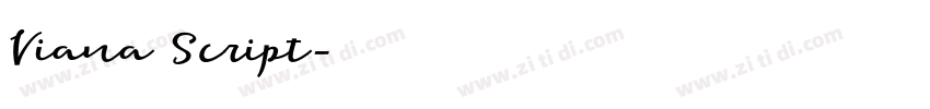Viana Script字体转换